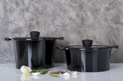 Кастрюля RINGEL Zitrone Black Кастрюля 24x16.2 см (5.8л) с крышкой (RG-2108-24/2 BL) - Картинка 4