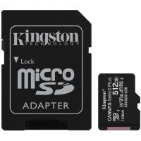  '  ' Kingston microSDHC 512GB Canvas Select+ A1 (R100/W85) + SD  (SDCS2/512GB) -  1