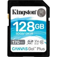  '  ' Kingston SDXC 128GB Canvas Go+  Class 10 UHS-I U3 V30 (SDG3/128GB) -  1