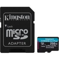   KINGSTON microSDXC 256Gb Canvas Go+ U3 V30 (R170/W90)+ad (SDCG3/256GB)