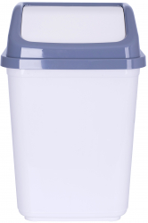 Контейнер для мусора VIOLET HOUSE WHITE-GREY (0099 WHITE -GREY с/кр.20 л) - Картинка 3