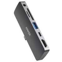  Anker PowerExpand Direct 6-in-1 USB-C PD Media Hub (Gray) (A83620A1)