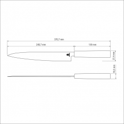 Ніж для суші Tramontina Sushi Silver Yanagiba, 229 мм (24230/049) - Картинка 7