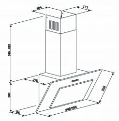 Витяжка Eleyus Vertical 1000 60 WH (4820212115929) - Картинка 12