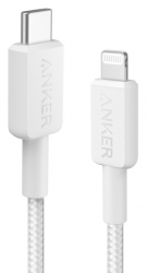  Anker 322 USB-C to Lightning - 1.8m Nylon White (A81B6H21) -  1