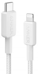  Anker 322 USB-C to Lightning - 0.9m Nylon White (A81B5H21)