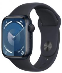   Apple Watch S9 41mm Midnight Alum Case with Midnight Sp/b - S/M (MR8W3QP/A)