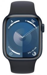   Apple Watch S9 41mm Midnight Alum Case with Midnight Sp/b - S/M (MR8W3QP/A) -  4