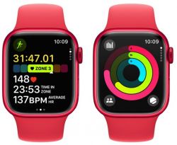   Apple Watch S9 41mm (PRODUCT)RED Alum Case with (PRODUCT)RED Sp/b - S/M (MRXG3QP/A) -  3