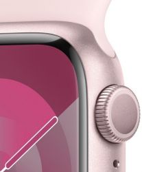   Apple Watch S9 41mm Pink Alum Case with Light Pink Sp/b - S/M (MR933QP/A) -  6