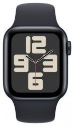   Apple Watch SE 40mm Midnight Alum Case with Midnight Sp/b - S/M (MR9X3QP/A) -  3