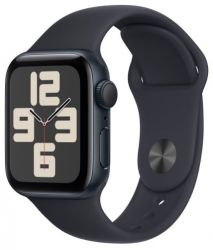   Apple Watch SE 40mm Midnight Alum Case with Midnight Sp/b - S/M (MR9X3QP/A)