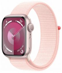   Apple Watch S9 41mm Pink Alum Case with Light Pink Sp/Loop (MR953QP/A) -  1