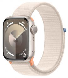   Apple Watch S9 45mm Starlight Alum Case with Starlight Sp/Loop (MR983QP/A)