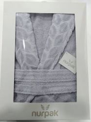 Халат Soho Leaves Gray S/M (S/M Leaves Gray) - Картинка 4