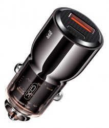 ������������ �������� ������� XO CC58 95W Car Charger Type-C PD 65W + USB-A 30W (Gray)  (CC58_Tarnish)