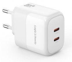 ��������� ������� ������� XO L140 - 35W PD Dual port USB-C White (L140_White)