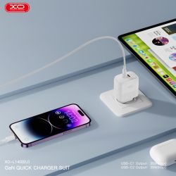 Мережевий зардний пристрій XO L140 - 35W PD Dual port USB-C White (L140_White) - Картинка 5