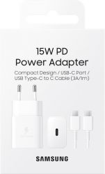    Samsung 15W Power Adapter Type-C+Cable - White (EP-T1510XWEGEU) -  4