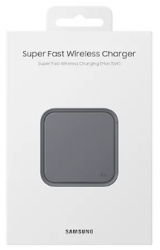 Бездротовий зарядний пристрій Samsung 15W Wireless Charger Pad with TA Dark Gray (EP-P2400TBEGEU) - Картинка 7