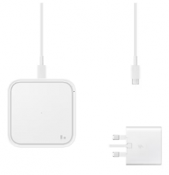 Бездротовий зарядний пристрій Samsung 15W Wireless Charger Pad with TA White (EP-P2400TWEGEU) - Картинка 6