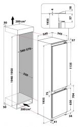 Вбудований холодильник Холодильник Whirlpool WHC20 T352 (859991631890) - Картинка 7