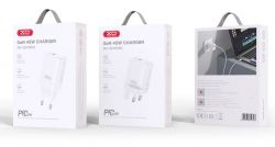 Мережевий зарядний пристрій XO CE16 - 45W PD USB-C & 22.5W QC USB-A White (CE16_White) - Картинка 3