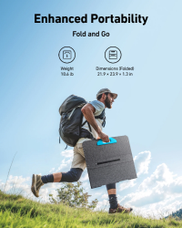 Сонячна панель Anker Solix PS100 Solar Panel - 100W / 24.5V(4.1A) / XT60 / DC7909 (A24340A1) - Картинка 5