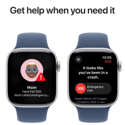 ����� �������� Apple Watch S10 GPS 46mm Silver Alum Denim Sp/b - M/L (MWWM3QH/A) - �������� 4