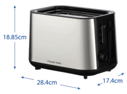 Тостер Russell Hobbs 27390-56 Heaton Brushed 2Slice Toaster (25210036001) - Картинка 4