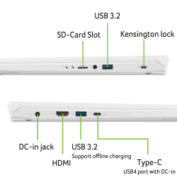 ������� Acer Nitro V 14 ANV14-61-R957 (NH.QTYEU.003) Pearl White - �������� 11