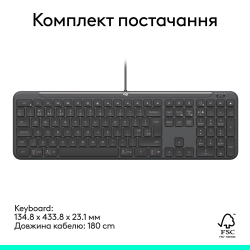 Клавиатура Logitech Signature Slim K620 Graphite (920-013333) - Картинка 8
