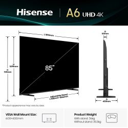 LED-телевізор Hisense 85A6Q (20016041) - Картинка 5