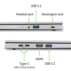 Ноутбук Acer Aspire Go 15 AG15-21P-R98Q (NX.J8TEU.008) Pure Silver - Картинка 6