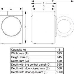 Сушильный автомат Hisense DH3S802BW3/UA (20015555) - Картинка 2
