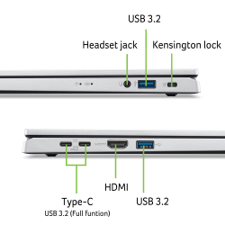 Ноутбук Acer Aspire Go 15 AG15-32P-C3S4 (NX.J8XEU.002) Pure Silver - Картинка 6