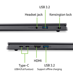 Ноутбук Acer Aspire 15 A15-61M-R22U (NX.JDHEU.006) Steel Gray - Картинка 10