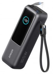 ����������� �������� ���������� Anker 25000 mAh 165W PD Built-In Double USB-C Cables Black (A1695H11)