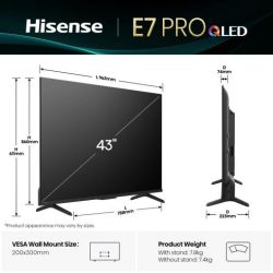 LED-телевізор Hisense 43E7Q PRO (20016932) - Картинка 2