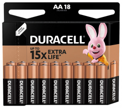 Лужні батарейки Duracell AA, 18 шт. (5006192/5014449) - Картинка 7