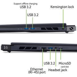 ������� Acer Predator Helios 16 AI PH16-73-995M (NH.QW1EU.002) Abyssal Black - �������� 5