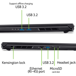 ������� Acer Nitro V 17 AI ANV17-41-R7NT (NH.QYVEU.006) Obsidian Black - �������� 5