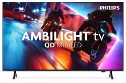 PHILIPS �������� 75", QD MiniLED, 120 Hz, UHD, VRR 144Hz  Titan OS, 1000 cd/m2, Ambilight, sound 40W, Wi-Fi  75MLED920/12