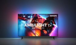 PHILIPS �������� 75", QD MiniLED, 120 Hz, UHD, VRR 144Hz  Titan OS, 1000 cd/m2, Ambilight, sound 40W, Wi-Fi  75MLED920/12 - �������� 3