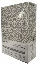 Комплект постельного белья Soho Семейный 150х200 см Grandeco Cream (WY23-226-3-4) - Картинка 5