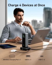 Мережевий зарядний пристрій Anker Charging Base for Anker Prime 100W Black (A1902311) - Картинка 6