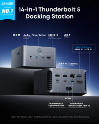 ������� �������� ���������� Anker Prime Docking Station Black (A83B53A1) - �������� 4