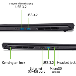 Ноутбук Acer Nitro V 16 ANV16-72-58YH (NH.QUSEU.003) Obsidian Black - Картинка 6