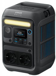 Портативна зарядна станція Anker Solix C300X + PS60 - 288Wh/AC 300W/140W 3xPD/1xUSB/1xCar/MPPT (B1723311) - Картинка 2