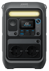 Портативна зарядна станція Anker Solix C300X + PS60 - 288Wh/AC 300W/140W 3xPD/1xUSB/1xCar/MPPT (B1723311) - Картинка 3